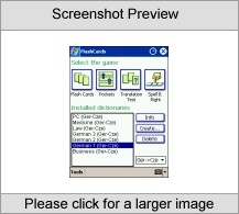 LingvoSoft FlashCards German <-> Czech for Pocket PC Screenshot